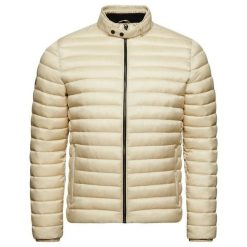 Krótka lekka kurtka Superdry. Brązowe kurtki męskie Superdry., na zimę, xl, z aplikacjami, z dzianiny, eleganckie, bez kaptura. Za 529.80 zł.