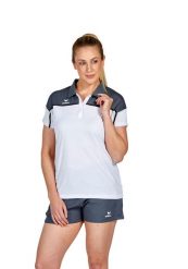 Damska koszulka polo Erima Change. Niebieskie bluzki sportowe damskie Erima, bez wzorów, z materiału, bez ramiączek. Za 189.50 zł.