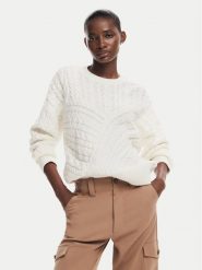 Desigual Sweter Exeter 24WWJF74 Écru Regular Fit. Swetry klasyczne damskie Desigual, l, z syntetyku, bez kołnierzyka. Za 275.95 zł.