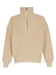 MOSS COPENHAGEN Sweter "Sitara" w kolorze beżowym rozmiar: M/L. Brązowe golfy damskie MOSS COPENHAGEN, l, bez kołnierzyka. Za 175.67 zł.