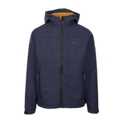 Trespass Piber- Męska kurtka Softshell Tp-75 Granatowa Marl. Niebieskie kurtki softshell damskie Trespass, m, z aplikacjami, z gumy, bez kaptura. Za 400.99 zł.