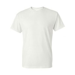 Koszulka DryBlend Unisex Dla Dorosłych. Białe bluzki damskie Gildan, m, bez wzorów, sportowe, bez kołnierzyka, bez ramiączek. Za 32.99 zł.