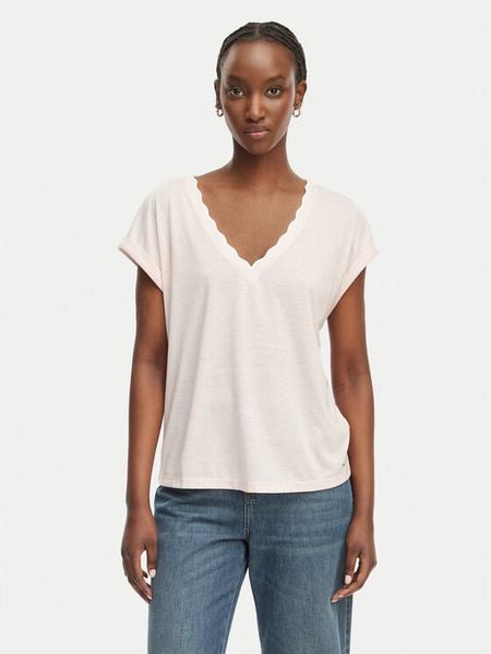 Morgan Bluzka 261-DIANA Różowy Regular Fit. Czerwone bluzki damskie Morgan, s, bez wzorów, z syntetyku, bez ramiączek. Za 149.99 zł.