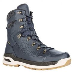Buty trekkingowe męskie Lowa Renegade Evo Ice Gtx. Niebieskie buty trekkingowe męskie Lowa, na zimę, z materiału, za kostkę, bez zapięcia. Za 914.35 zł.