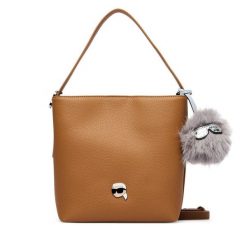 Torebka KARL LAGERFELD. Brązowe torebki klasyczne damskie Karl Lagerfeld, bez wzorów, bez dodatków. Za 849.99 zł.