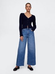 GAP Dżinsy - Comfort fit - w kolorze niebieskim rozmiar: W35. Niebieskie jeansy damskie GAP, z podwyższonym stanem. Za 127.35 zł.