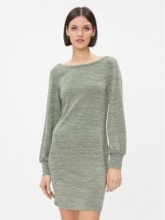 Vero Moda Sukienka dzianinowa 10293851 Zielony Regular Fit. Zielone sukienki damskie Vero Moda, xl, bez wzorów, z dzianiny, bez kołnierzyka, bez ramiączek. Za 79.99 zł.