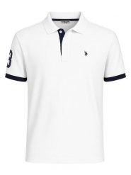 U.S. Polo Assn. Koszulka polo w kolorze białym rozmiar: M. Białe koszulki polo męskie U.S. Polo Assn., m, bez wzorów, bez ramiączek. Za 166.10 zł.