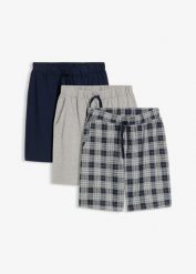 Spodnie piżamowe. Niebieskie piżamy męskie bonprix, m, bez wzorów, bez ramiączek. Za 77.99 zł.