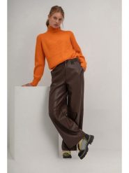 Josephine & Co Sweter "Serena" w kolorze pomarańczowym rozmiar: L. Pomarańczowe golfy damskie Josephine & Co, l, bez wzorów, z bawełny, bez ramiączek. Za 297.36 zł.