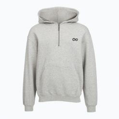 Bluza męska PROSTO Hoodie Half Zip Big Log Infinity. Szare bluzy z kapturem męskie Prosto., m, z bawełny. Za 279.99 zł.