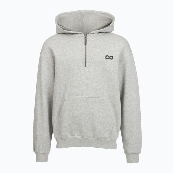 Bluza męska PROSTO Hoodie Half Zip Big Log Infinity. Szare bluzy z kapturem męskie Prosto., m, z bawełny. Za 279.99 zł.