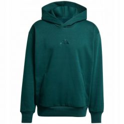 Bluza Męska z Kapturem adidas Sportowa Hoodie Wygodna Bawełniana roz. L. Zielone bluzy sportowe męskie Adidas, bez wzorów, z bawełny, sportowe, bez kołnierzyka, bez ramiączek. Za 206.00 zł.