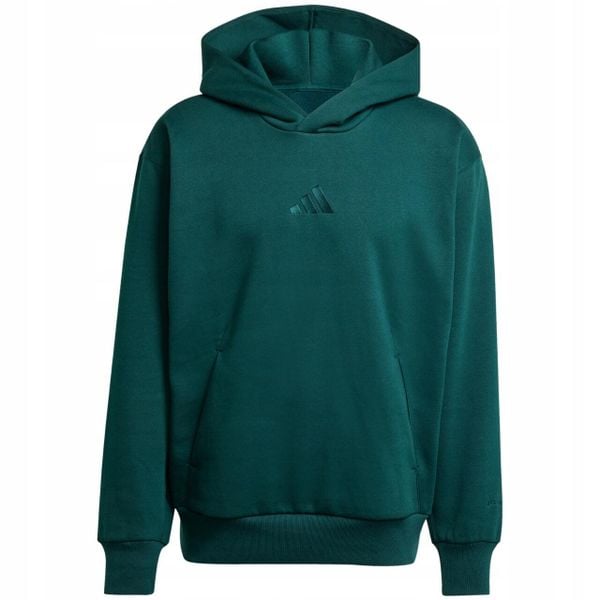 Bluza Męska z Kapturem adidas Sportowa Hoodie Wygodna Bawełniana roz. L. Zielone bluzy sportowe męskie Adidas, bez wzorów, z bawełny, sportowe, bez kołnierzyka, bez ramiączek. Za 206.00 zł.