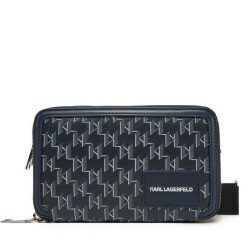 Torebka KARL LAGERFELD. Niebieskie listonoszki damskie Karl Lagerfeld, bez wzorów, bez dodatków. Za 469.99 zł.