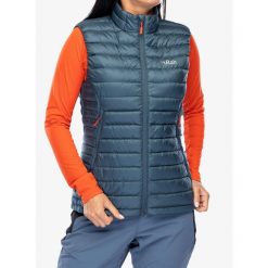 Kamizelka puchowa damska Rab Microlight Vest. Niebieskie kamizelki damskie RAB, m, z puchu. Za 733.30 zł.
