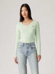 Levi´s Koszulka w kolorze jasnozielonym rozmiar: XS. Zielone bluzki damskie s, bez wzorów, z bawełny, bez kołnierzyka. Za 65.85 zł.