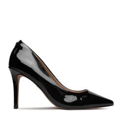 Szpilki Nine West. Czarne szpilki Nine West, bez wzorów, bez obcasa. Za 229.99 zł.