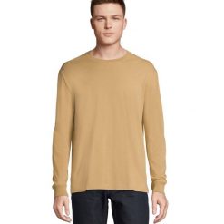 Koszulka Z Długim Rękawem Unisex Pioneer Dla Dorosłych. Brązowe bluzki damskie SOL'S, s, bez wzorów, sportowe, bez kołnierzyka, bez ramiączek. Za 64.99 zł.