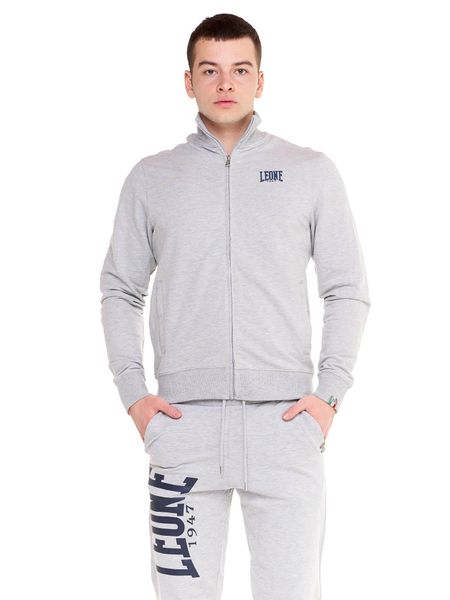 Bluza z zamek błyskawiczny na siłownia na czas wolny. Czerwone bluzy bez kaptura męskie LEONE 1947 APPAREL, m. Za 147.31 zł.
