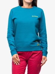Bluza wspinaczkowa damska La Sportiva Climbing on the Moon Sweatshirt. Zielone bluzy z nadrukiem damskie La Sportiva, m, z bawełny. Za 251.89 zł.
