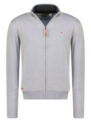 Geographical Norway Kardigan "Fregate" w kolorze jasnoszarym rozmiar: M. Szare kardigany męskie Geographical Norway, m, bez wzorów, bez kołnierzyka. Za 100.04 zł.