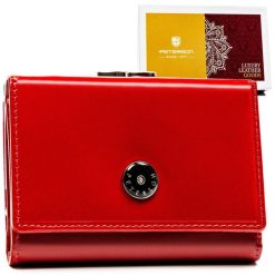 Portfel damski Peterson PTN 1680480-NGV czerwony. Czerwone portfele damskie Peterson, bez wzorów, ze skóry. Za 95.99 zł.