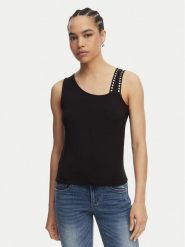 Liu Jo Beachwear Top VA6033 JS360 Czarny Regular Fit. Czarne topy damskie Liu Jo Beachwear, m, bez wzorów, z wiskozy, bez ramiączek. Za 259.99 zł.