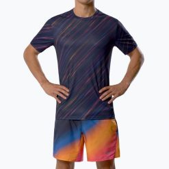 Koszulka do biegania męska Mizuno Summer Pack QD Tee. Niebieskie t-shirty sportowe męskie Mizuno, m, z materiału, bez ramiączek, do biegania. Za 83.99 zł.
