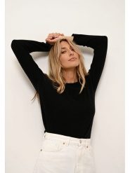 Just Cashmere Kaszmirowy sweter "Grace" w kolorze czarnym rozmiar: L. Czarne swetry klasyczne damskie Just Cashmere, l, z kaszmiru, bez kołnierzyka. Za 275.40 zł.