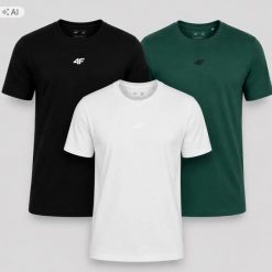 T-SHIRT MĘSKI 4F KOMPLET 3 SZTUKI KOLEKCJA LIMITOWANA M3947 SS26. T-shirty męskie 4f, m, bez wzorów, z bawełny, bez kołnierzyka. Za 182.98 zł.