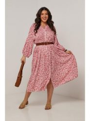 Curvy Lady Sukienka w kolorze jasnoróżowym rozmiar: 40/42. Różowe sukienki damskie Curvy Lady, na co dzień, bez wzorów, klasyczne, bez kołnierzyka, bez ramiączek, maxi, proste. Za 127.45 zł.