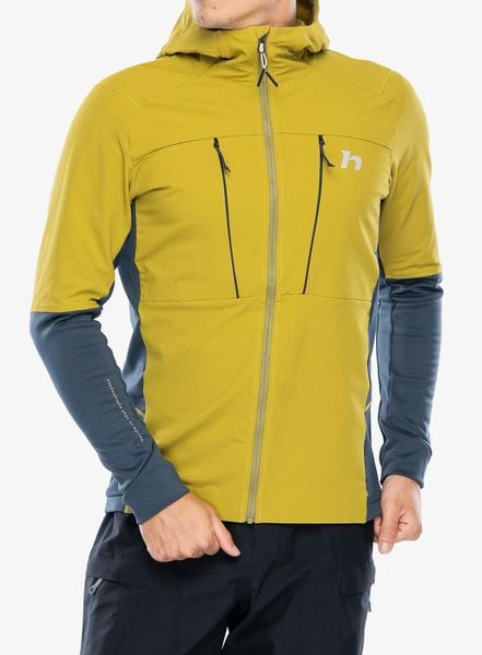 Kurtka skiturowa Hannah Trane Hoody. Żółte kurtki męskie Hannah, l, bez wzorów, z materiału, bez kaptura, narciarskie. Za 800.65 zł.