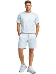 Geographical Norway Bermudy dresowe "Pirofar" w kolorze błękitnym rozmiar: XL. Niebieskie szorty męskie Geographical Norway, bez wzorów, z bawełny. Za 82.99 zł.