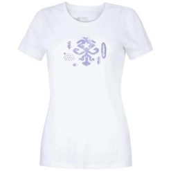 Koszulka damska Rafiki Akiyo. Białe bluzki damskie Rafiki, bez wzorów, sportowe, bez kołnierzyka, bez ramiączek. W wyprzedaży za 191.25 zł.