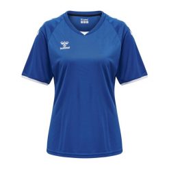 Koszulka damska Hummel hmlhmlCORE volley. Niebieskie bluzki damskie HUMMEL, xl, bez wzorów, sportowe, bez kołnierzyka, bez ramiączek. Za 139.00 zł.