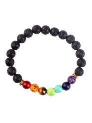 Onamaste Bransoletka z kamienia wulkanicznego rozmiar: onesize. Czarne bransoletki damskie Onamaste. Za 50.95 zł.