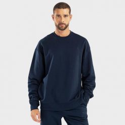 Bluza dresowa Lifestyle męska SIROKO Bluemarine. Niebieskie bluzy bez kaptura męskie SIROKO, bez wzorów, z dresówki, sportowe, bez kołnierzyka, bez ramiączek. W wyprzedaży za 83.95 zł.