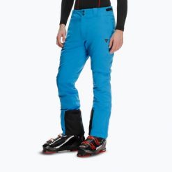 Spodnie narciarskie męskie Dainese Onira Aerosense Dry. Niebieskie spodnie materiałowe męskie Dainese, bez wzorów, z materiału, sportowe. Za 719.99 zł.