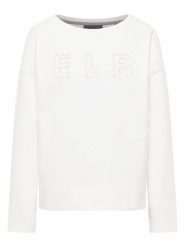ELBSAND Bluza "Anouk" w kolorze białym rozmiar: L. Białe bluzy z nadrukiem damskie ELBSAND, l. Za 167.28 zł.