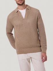 Pierre Cardin Sweter w kolorze jasnobrązowym rozmiar: XL. Brązowe swetry męskie Pierre Cardin, xl, bez wzorów, z bawełny, bez kołnierzyka. Za 169.95 zł.