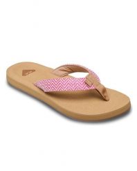 Sandały dla Kobiety PORTO RAFFIA Czerwony. Czerwone sandały damskie Roxy, bez wzorów, z dżerseju, bez obcasa. Za 129.99 zł.