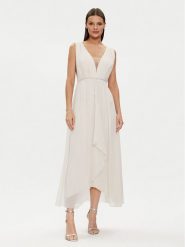 Rinascimento Sukienka wieczorowa CFC0117773003 Écru Regular Fit. Sukienki damskie RINASCIMENTO, xs, bez wzorów, z syntetyku, wizytowe, bez kołnierzyka, bez ramiączek. Za 739.99 zł.