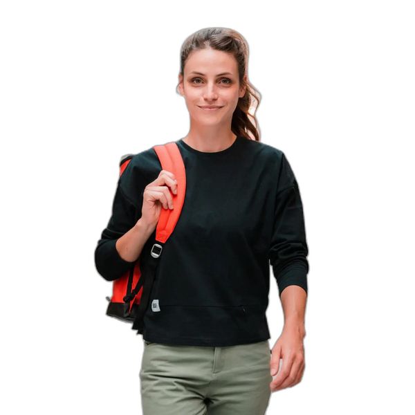 Damska koszulka z długim rękawem i kieszeniami Snap Climbing. Czarne t-shirty damskie SNAP CLIMBING, xs, bez wzorów, z bawełny, bez kołnierzyka. Za 210.25 zł.