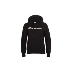 Bluza sportowa damska Champion 115687KK001. Czarne bluzy sportowe damskie CHAMPION, na zimę, s, bez wzorów, bez ramiączek, z kapturem. Za 168.05 zł.