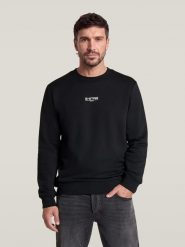 G-Star Bluza w kolorze czarnym rozmiar: XXL. Czarne bluzy bez kaptura męskie G-Star, xxl, z bawełny. Za 309.95 zł.