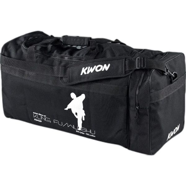 Torba sportowa Kung Fu Kwon. Czarne torby męskie na ramię KWON, bez wzorów, z nylonu, na ramię, duże. Za 159.00 zł.