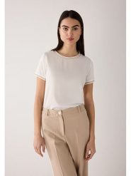 More & More Koszulka w kolorze kremowym rozmiar: 44. Brązowe t-shirty damskie MORE & MORE, bez wzorów, bez kołnierzyka. Za 130.99 zł.