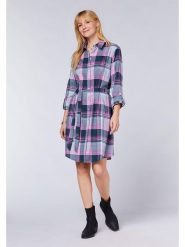 Polo Sylt Sukienka w kolorze niebiesko-różowym rozmiar: XS. Niebieskie sukienki damskie Polo Sylt, xs, bez wzorów, z bawełny, bez kołnierzyka, bez ramiączek, mini. Za 110.04 zł.