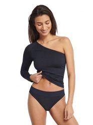 Sloggi Top "Ever Infused" w kolorze czarnym rozmiar: XL. Niebieskie topy damskie Sloggi, xl, bez wzorów, bez kołnierzyka. Za 78.66 zł.